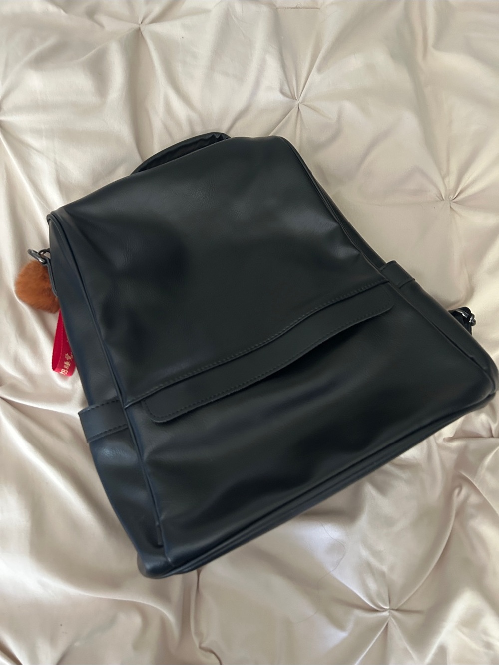 CHERUTY Anti-Theft Backpack Black Rear Access Convertible Bag